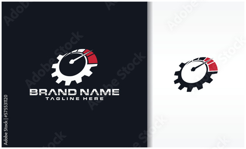 Fire  speed and gear logo