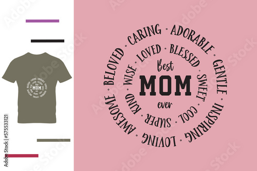 Awesome mom t shirt design