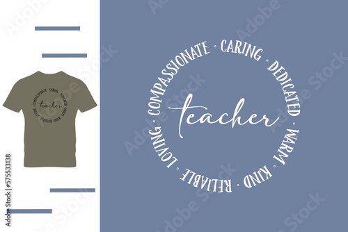 warm teacher t shirt design