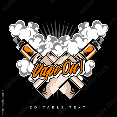 vintage vape vector illustration