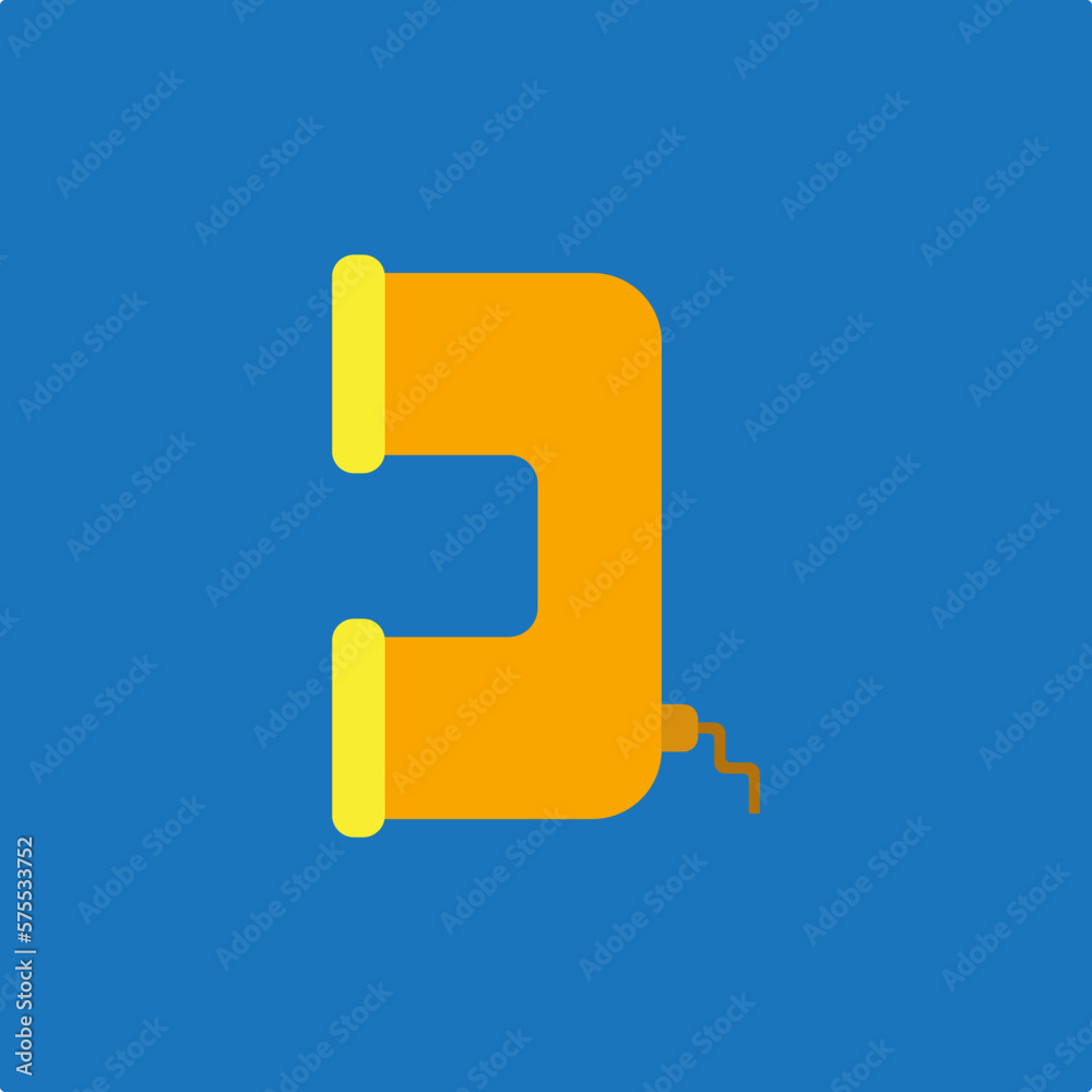 Simple phone handle illustration-simple vector Simple phone handle illustration-simple vector