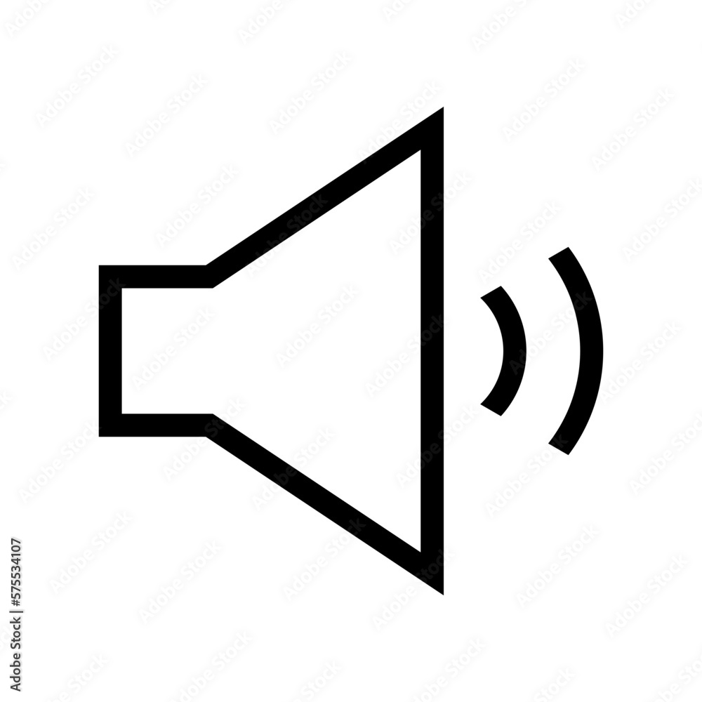 Volume icon, outline style Volume icon, outline style