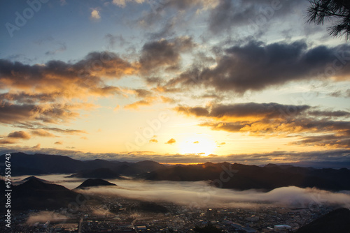 兵庫県 西脇市 矢筈山 雲海 日の出 