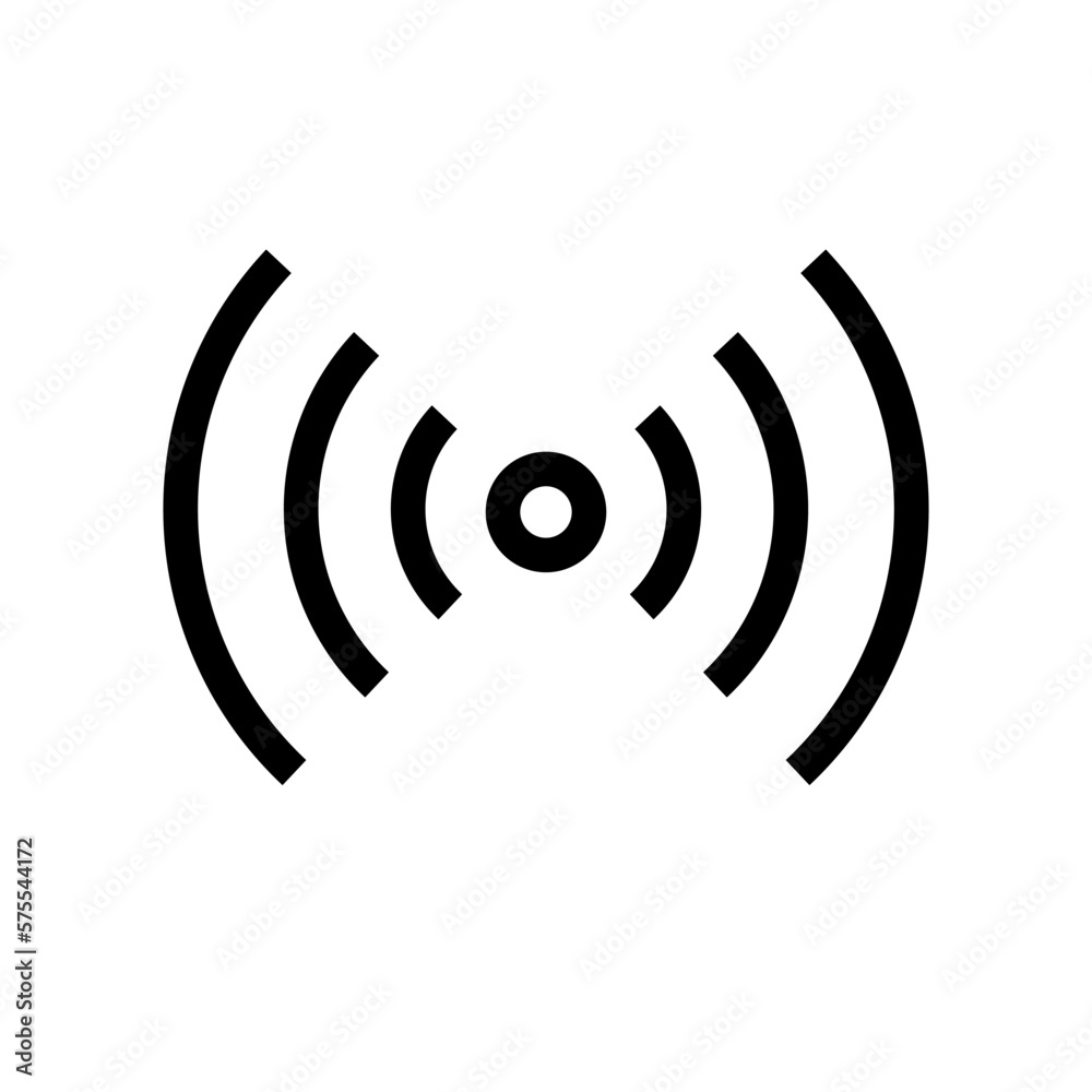 Detector icon vector outline, detector sign isolated on white background. Detector icon vector outline, detector sign isolated on white background.