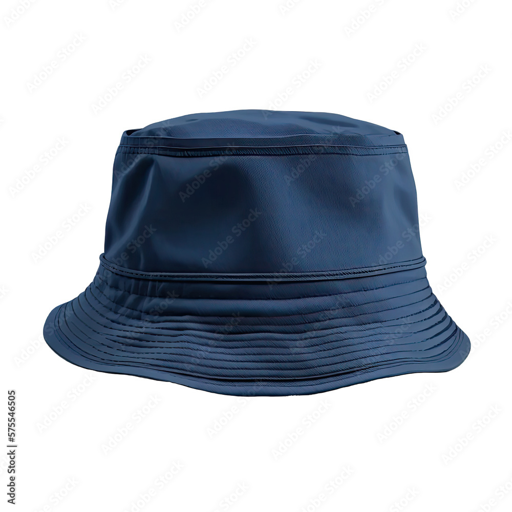 Bucket hat isolated, mockup template. Dark blue bucket hat. Design template. Mock-up for branding and advertise isolated on transparent background. Bucket hat isolated, mockup template. Dark blue bucket hat. Design template. Mock-up for branding and advertise isolated on transparent background.