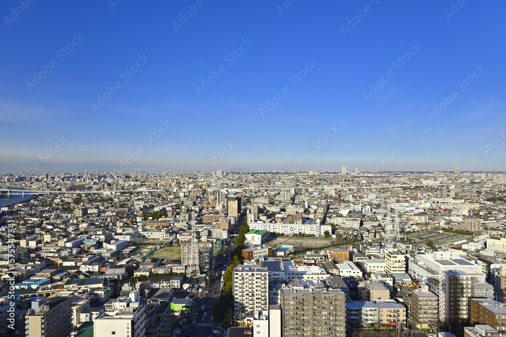Fototapeta premium 江戸川区の町並