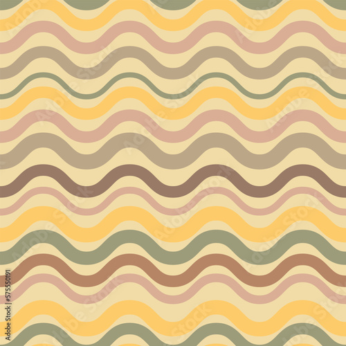 retro vintage wavy pattern geometrical colorful