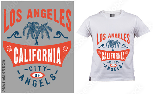 california t shirt design, los angeles t shirt design,
