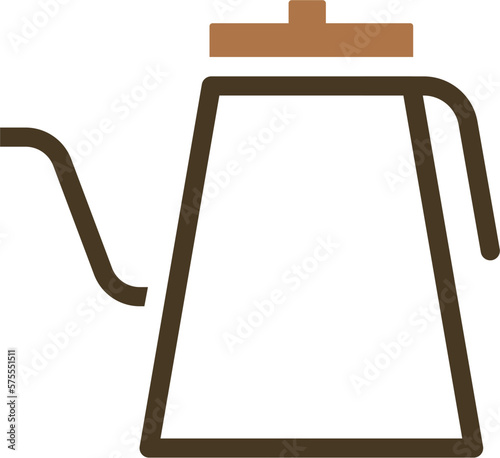 Drip kettle coffee icon photo