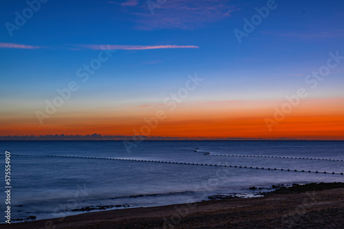 sunset over the sea