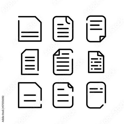 document icon or logo isolated sign symbol vector illustration - high quality black style vector icons 