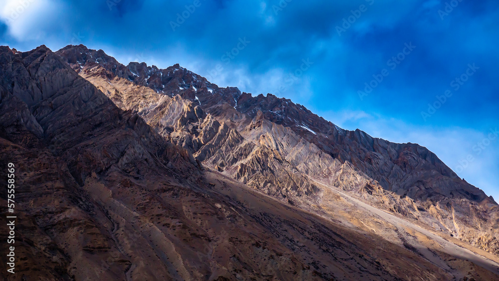 mountains in the snow