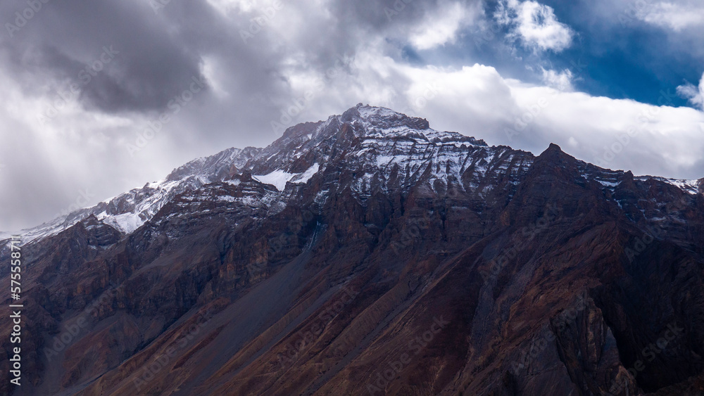 clouds over the mountains