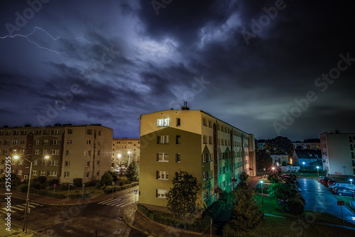 Thunder in city