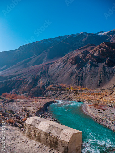 river and mountains
