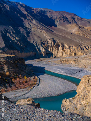 river and mountains