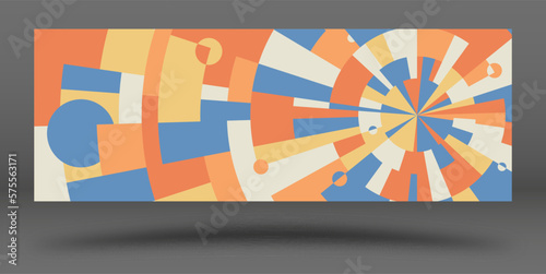 Colored mosaic background. A template for creative ideas, interiors, decorative solutions and creative design. Layout for prints, posters, covers