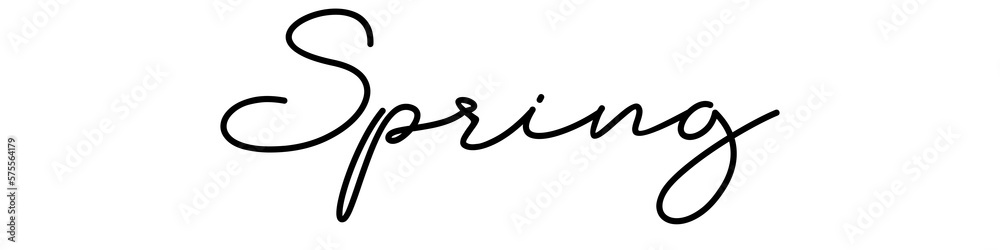 Hello Spring lettering phrase on blank background. Modern calligraphy inspirational quote. Vector illustration. Hello Spring lettering phrase on blank background. Modern calligraphy inspirational quote. Vector illustration.