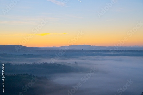 Sunrise and Fog at Umbria  Italy