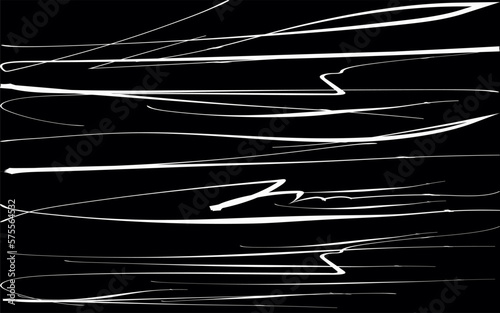 Background with doodle lines. Chaotic background stroke. Hand drawn pattern. Black and white lines illustration vector