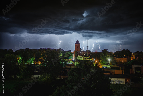 Thunder over the church