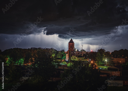 Thunder over the church