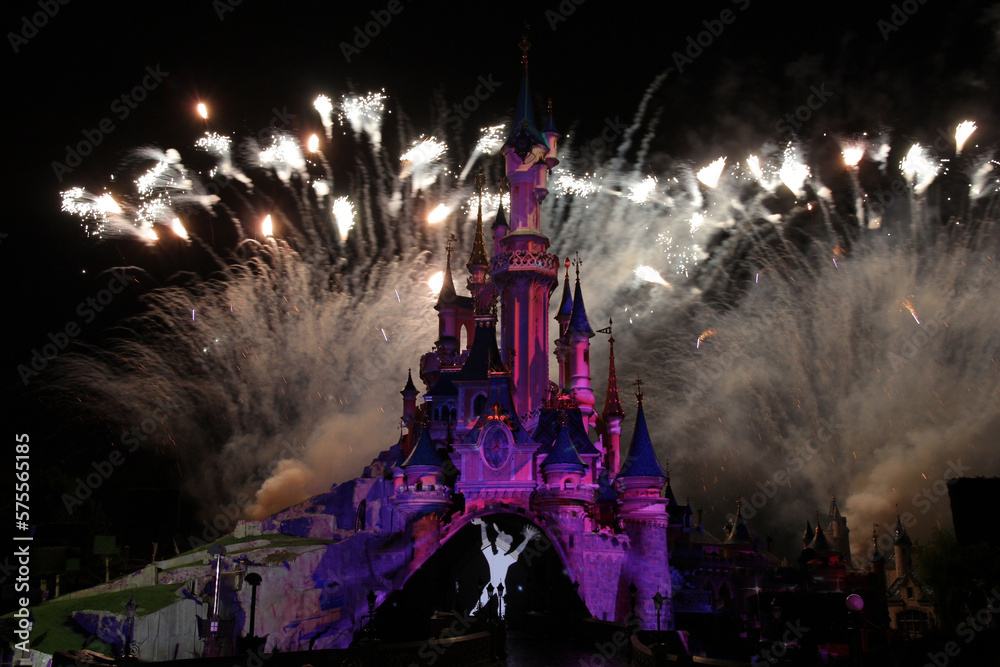 Naklejka premium Parc à thème Disneyland Paris et Walt Disney Studios