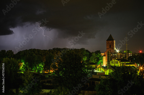 Thunder over the church