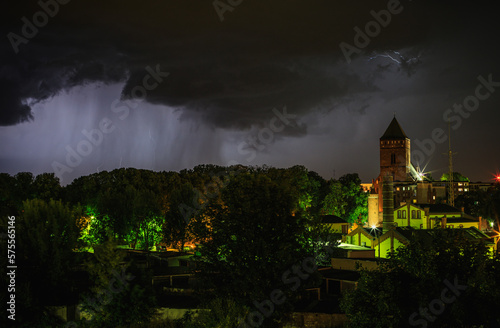 Thunder over the church
