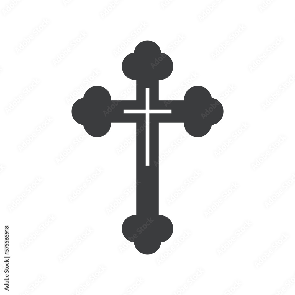 Religious Cross Isolated Vector Icon Religious Cross Isolated Vector Icon
