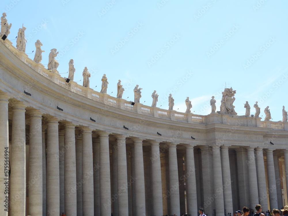 Vatican, columns of St. Peter's Church