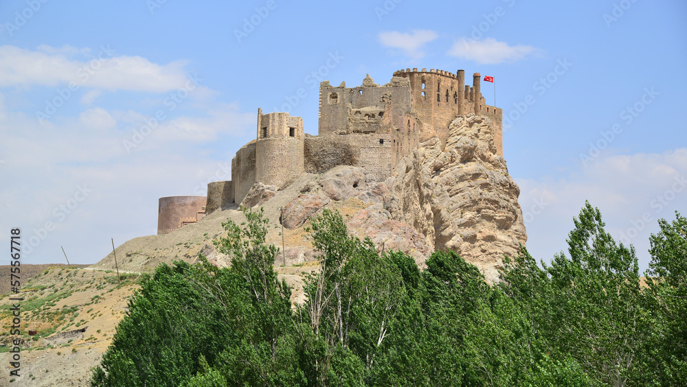 Hosap Castle, located in Van, Turkey, was built during the Middle Ages.