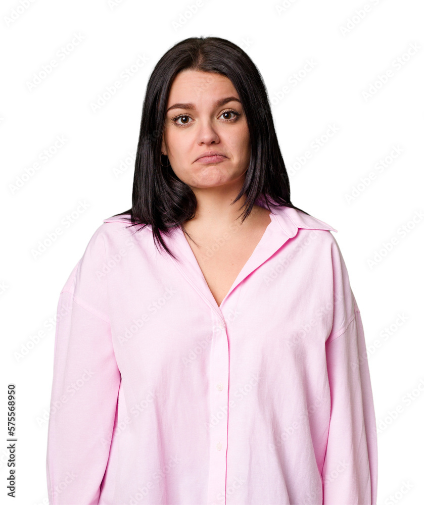 Young caucasian woman isolated sad, serious face, feeling miserable and displeased. Young caucasian woman isolated sad, serious face, feeling miserable and displeased.