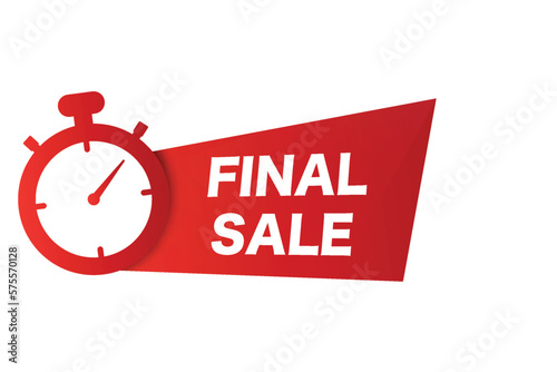 Red purchase banner final sale