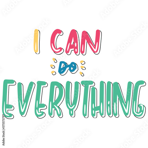 I Can Do Everything Sticker. Dignity Lettering Stickers