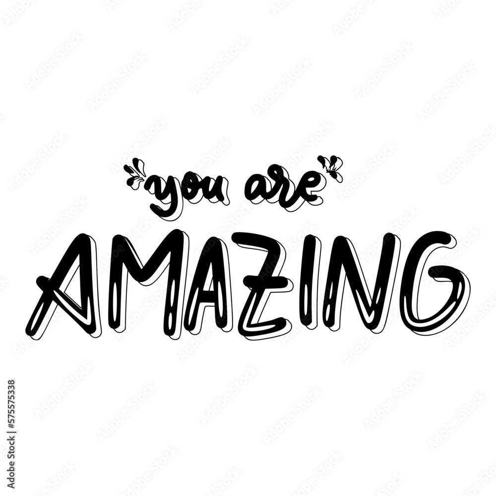 You Are Amazing Sticker. Dignity Lettering Stickers You Are Amazing Sticker. Dignity Lettering Stickers