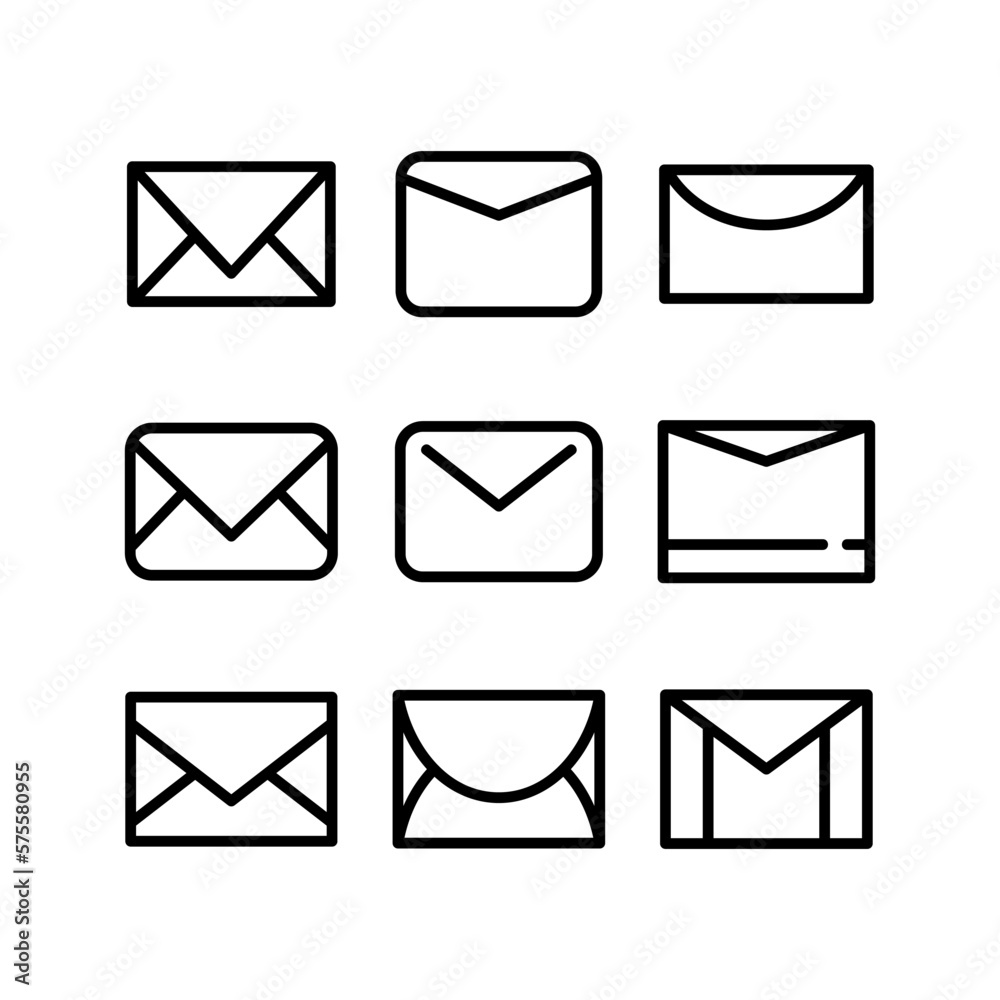 envelope icon or logo isolated sign symbol vector illustration - high quality black style vector icons

