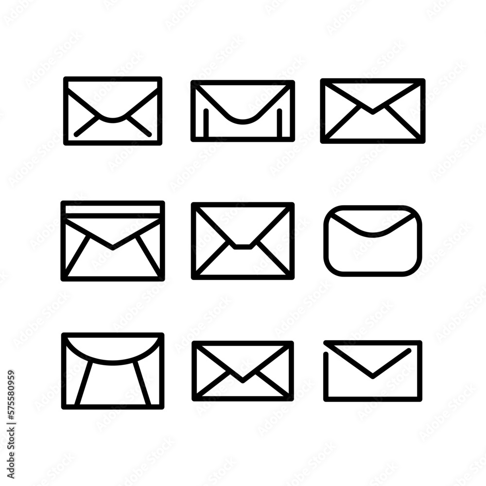 envelope icon or logo isolated sign symbol vector illustration - high quality black style vector icons
