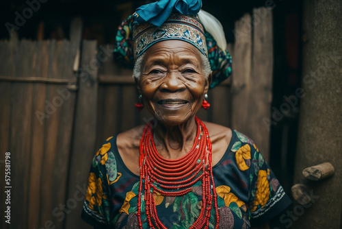 Generative AI. Elder Igbo woman