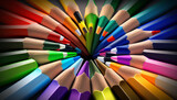 colored pencils. Generative AI
