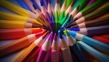 colored pencils. Generative AI