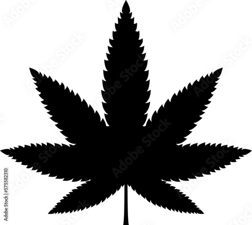 Cannabis leaf vector icon. Marijuana legalize symbol, marijuana or hemp icon, cannabis medical sign vector illustration.