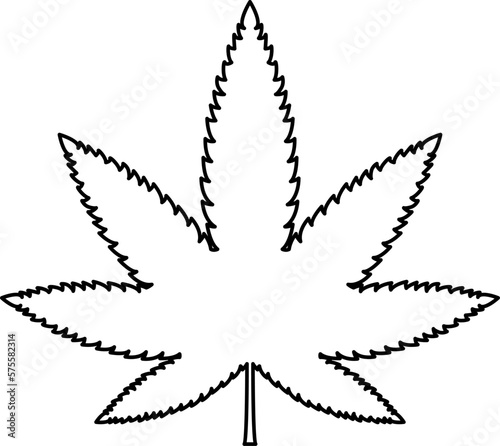 Cannabis leaf vector icon. Marijuana legalize symbol, marijuana or hemp icon, cannabis medical sign vector illustration.