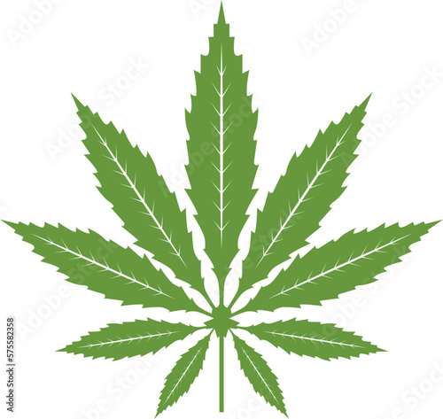 Cannabis leaf vector icon. Marijuana legalize symbol, marijuana or hemp icon, cannabis medical sign vector illustration.