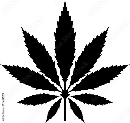 Cannabis leaf vector icon. Marijuana legalize symbol, marijuana or hemp icon, cannabis medical sign vector illustration.