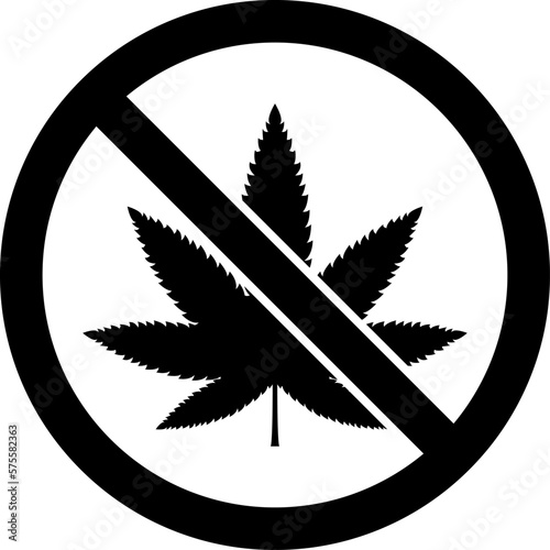 Cannabis leaf vector icon. Marijuana legalize symbol, marijuana or hemp icon, cannabis medical sign vector illustration.