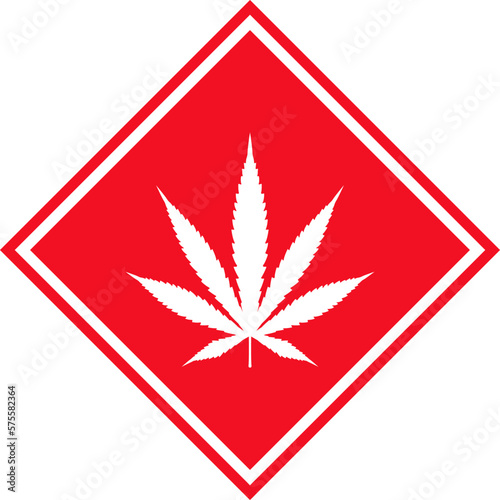 Cannabis leaf vector icon. Marijuana legalize symbol, marijuana or hemp icon, cannabis medical sign vector illustration.