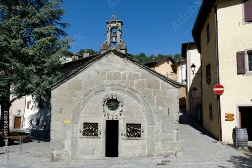 Renaissance oratory of San Rocco in Fiumalbo old village , Emilia Romagna - Italy photo