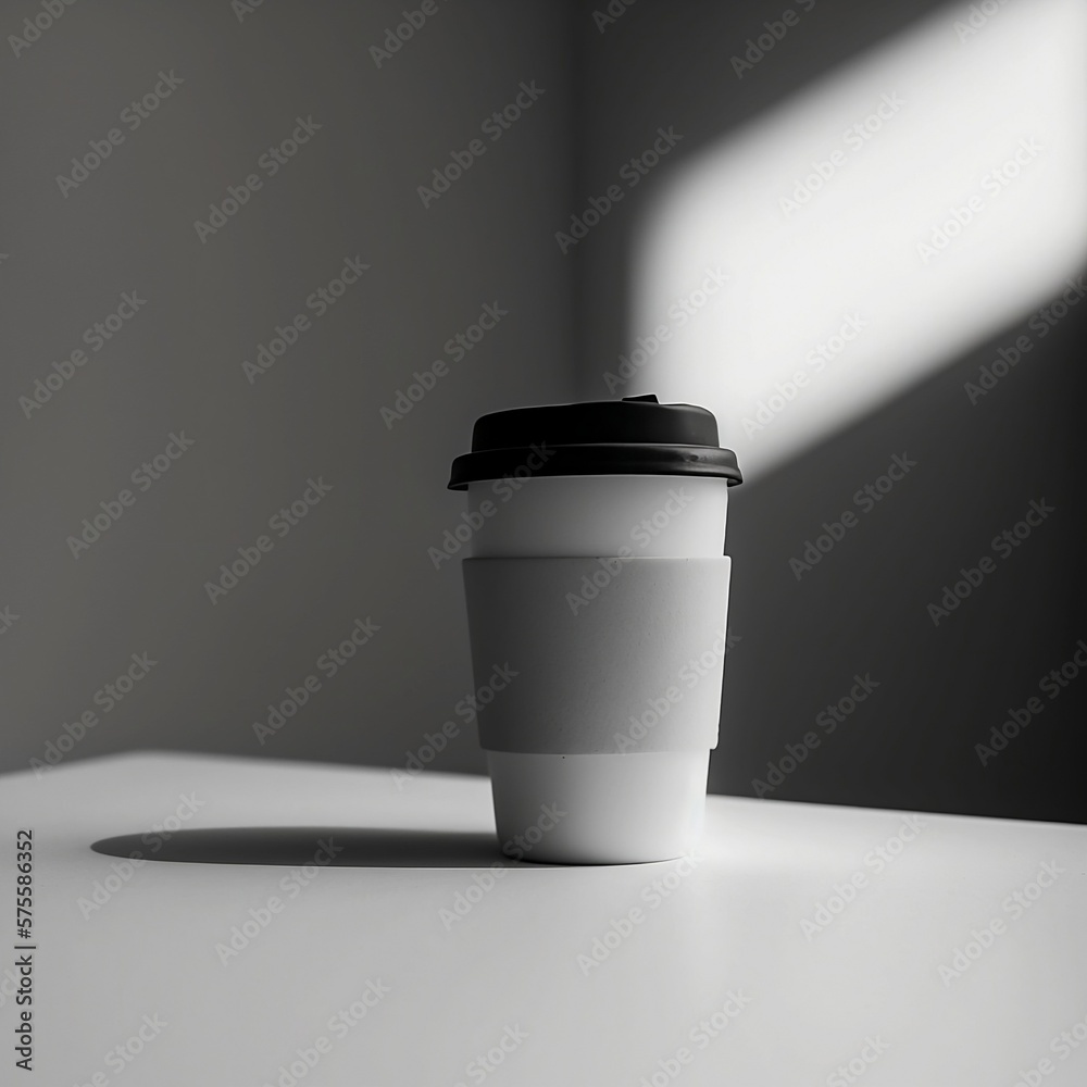 Mockup coffee cup on table, Blank coffee cup on table, mockup for takeaway coffee cup, Product shot of a blank coffee cup, Disposable coffee cup on a desk, Beverage branding, Marketing mockup Mockup coffee cup on table, Blank coffee cup on table, mockup for takeaway coffee cup, Product shot of a blank coffee cup, Disposable coffee cup on a desk, Beverage branding, Marketing mockup