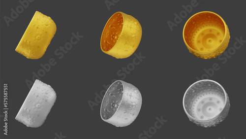 element of gold and silver bowl with water thai culture from image traced 3d. songkran festival thailand travel.